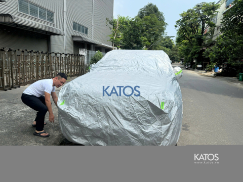 Bạt Phủ Xe Hơi Chống Nước 100% Katos – Lá Chắn Tuyệt Đối Giữ Xe Khô Ráo Dù Mưa Bão!