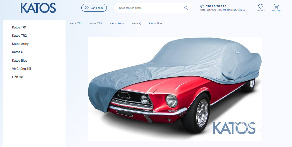 bạt phủ &ocirc; t&ocirc; katos